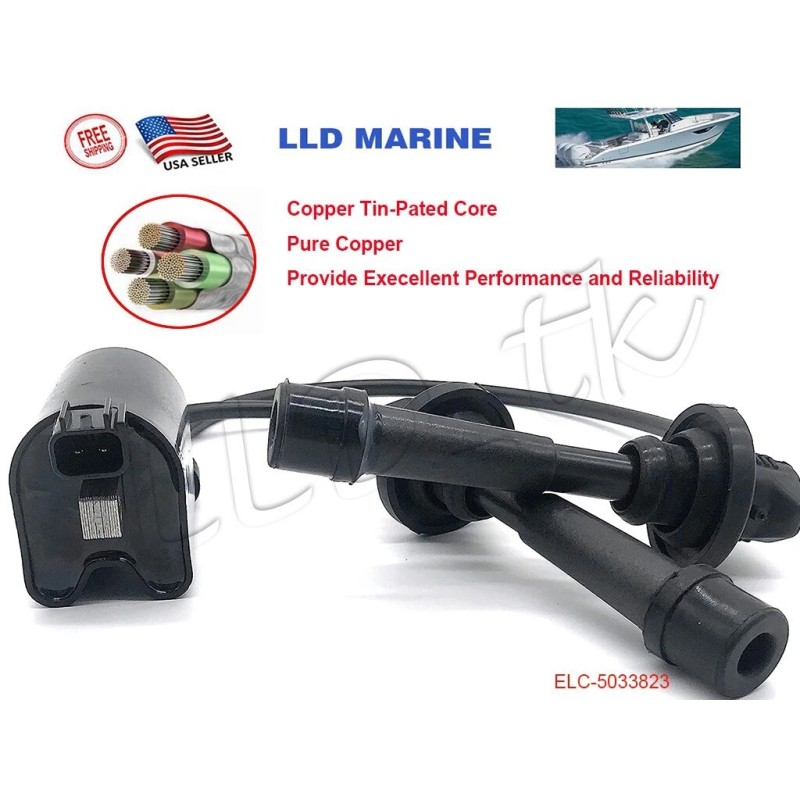 LLD_TK Ignition Coil Johnson Evinrude OMC Outboard BJ J 90