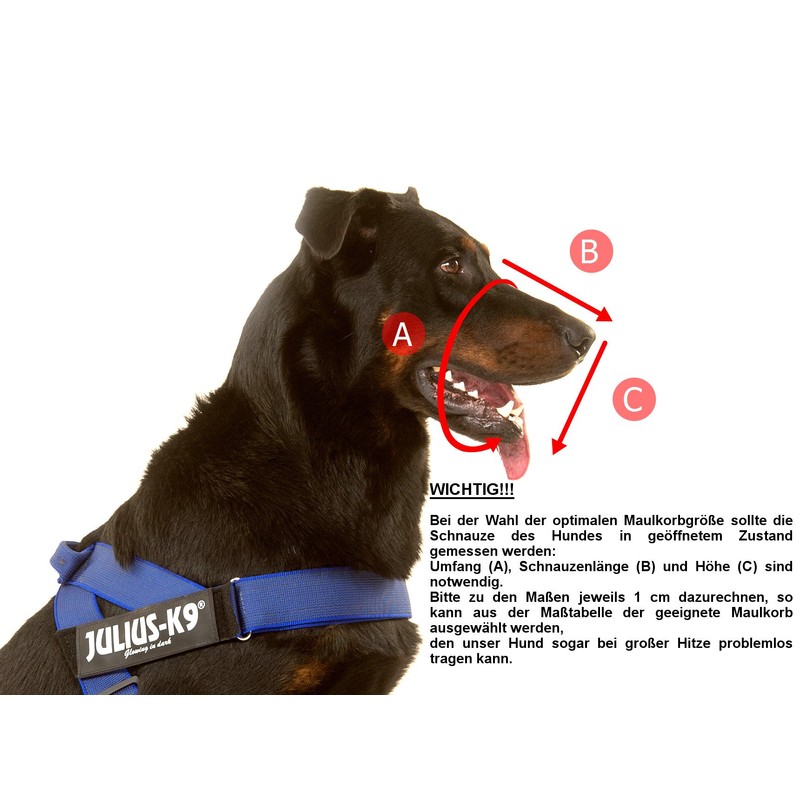 Julius-K9 Muzzle, Light, Black