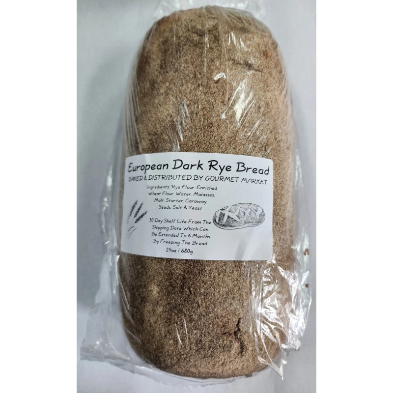 European Style Rye Bread & Palanga Rye Bread (1 Loaf
