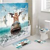 Grtuspr Funny Shower Curtain, Cat Shower Curtains Set with 12