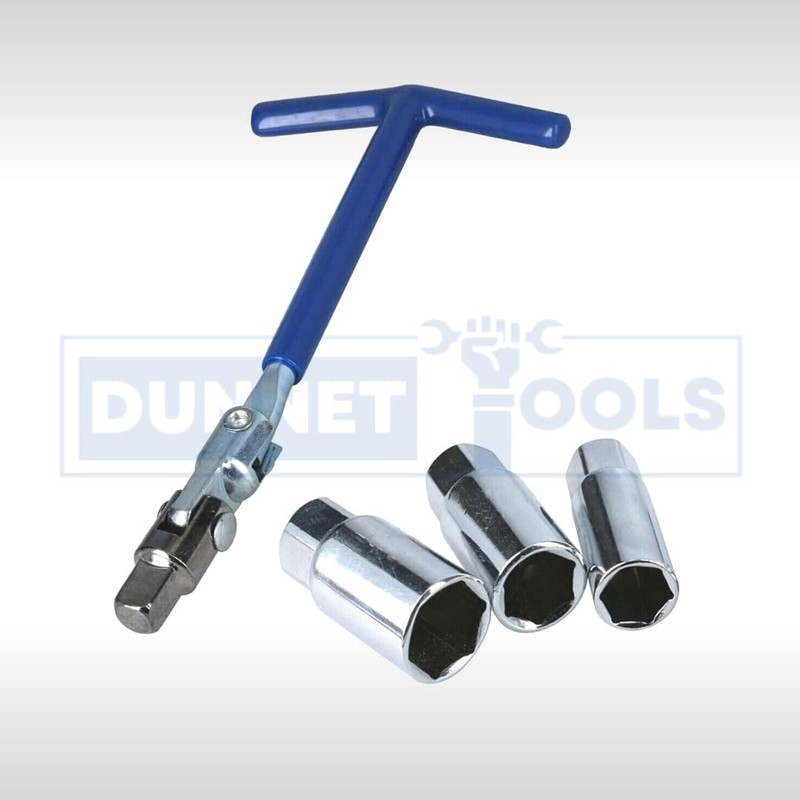 Dunnet Tools Spark Plug Socket Remover Installer Set Flexi T