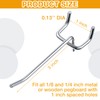 Funrous 100 Pack Peg Board Hooks Stainless Steel Pegboard Hooks