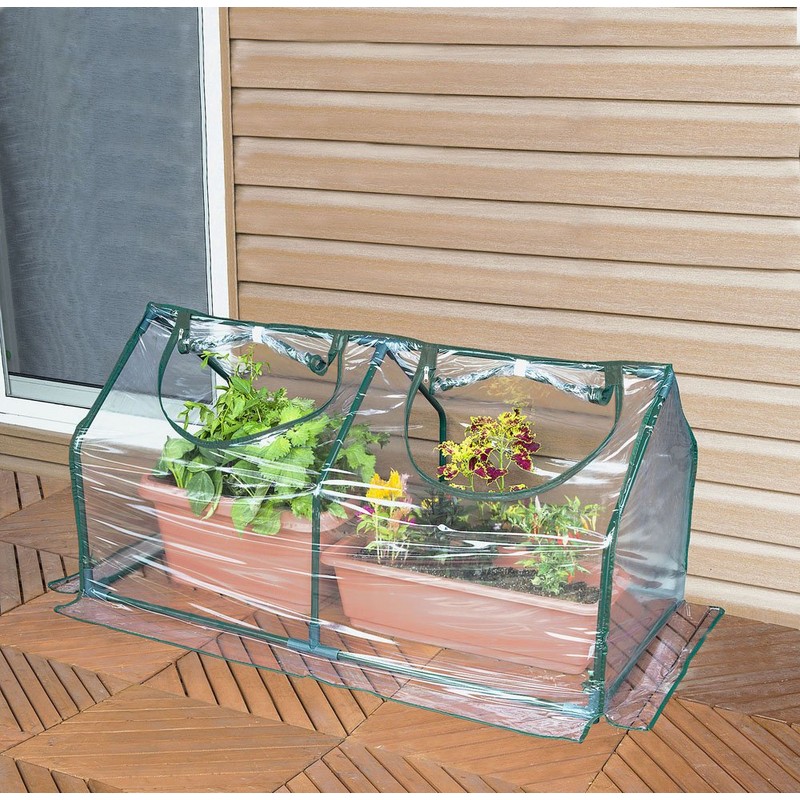 Green Life Vinyl Greenhouse Replacement Cover Green