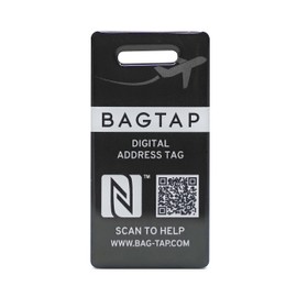 Bagtap - PVC - Digital Luggage and Travel Tag, PVC black