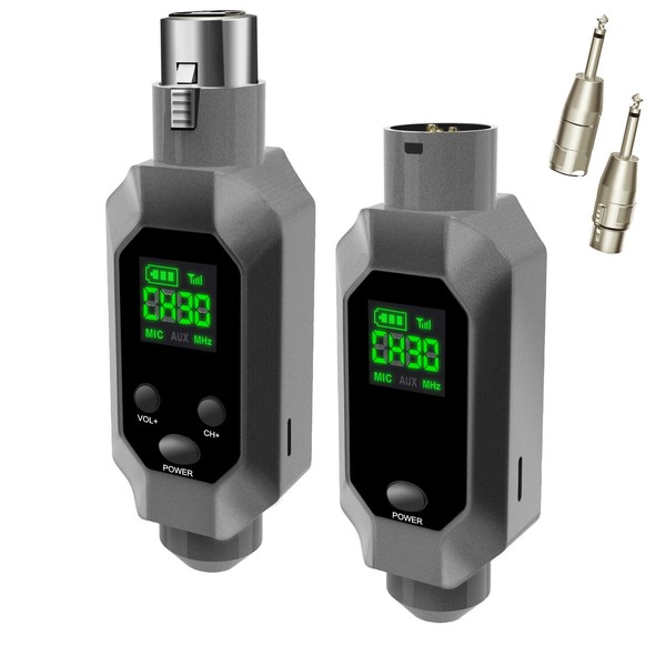 BEIGRAD Wireless XLR Transmitter & Receiver: UHF XLR Microphone Wireless
