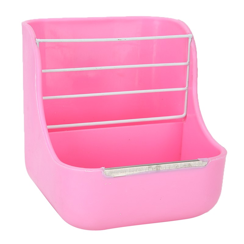 2 in 1 Pet Bowl Rack Hay Cat Small Animals