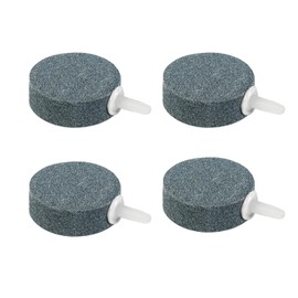 AQUANEAT Air Stone Disc, 4 Packs, Aerator Bubble Diffuser, Air Pump Accessories for Hydroponics, Aquarium Fish Tank, Ponds, DWC Reservoirs and Circulation System (1.5 inch)