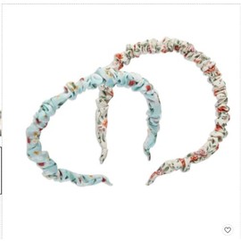 Scunci Collection Skinny Ruched Headband - Ditzy Print - 2pk