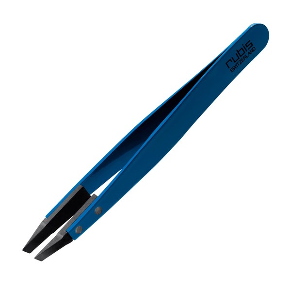 Rubis Classic Techno Stainless Steel Tweezers for Precise Eyebrows and