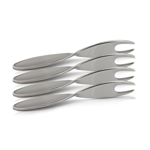 Windsor Stainless Steel Snack Pick/Chip Forks/Cob Holders, Set of 4