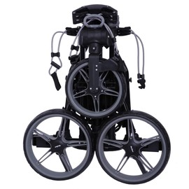 MacGregor Golf Flat Fold 3 Wheel Golf Cart - Folds Completely Flat Black/Grey