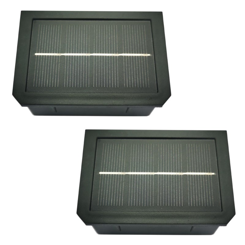Yotopow 2 Pack Solar Light Replacement Top for Outdoor Fence