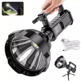 Super Bright LED Flashlight Tactical Search Light Rechargeable LED Work Light