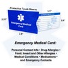 Performance IDs Emergency Medical Cards for Wallet (4 Pack) Tri-Folding