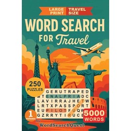 Travel Size Word Search Book Volume 1: Relaxing Word Search Puzzles for Journeys Near and Far | Travel Size | Large Print | puzzles for adult, jon and eldery