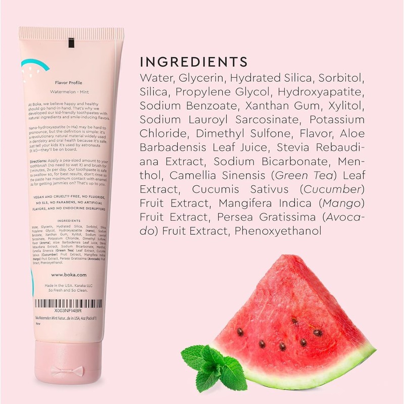 Boka Fluoride Free Toothpaste- Nano Hydroxyapatite