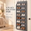 Over the Door Shoe Organizer with Large Deep Pockets, Foldable