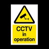 CCTV in Operation Plastic Sign - Security, Camera, Closed Circuit
