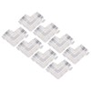 8PCS L Shaped LED Light Strip Connectors 4 Pin 10mm