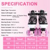 Sowume Adjustable Roller Skates for Girls and Women, All 8