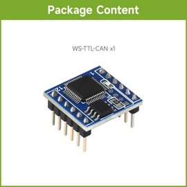 Waveshare TTL UART to CAN Mini Module, with TTL and CAN Conversion Protocol, Supports Bi-Directional Transmitting and Receiving, Multiple Operating Modes