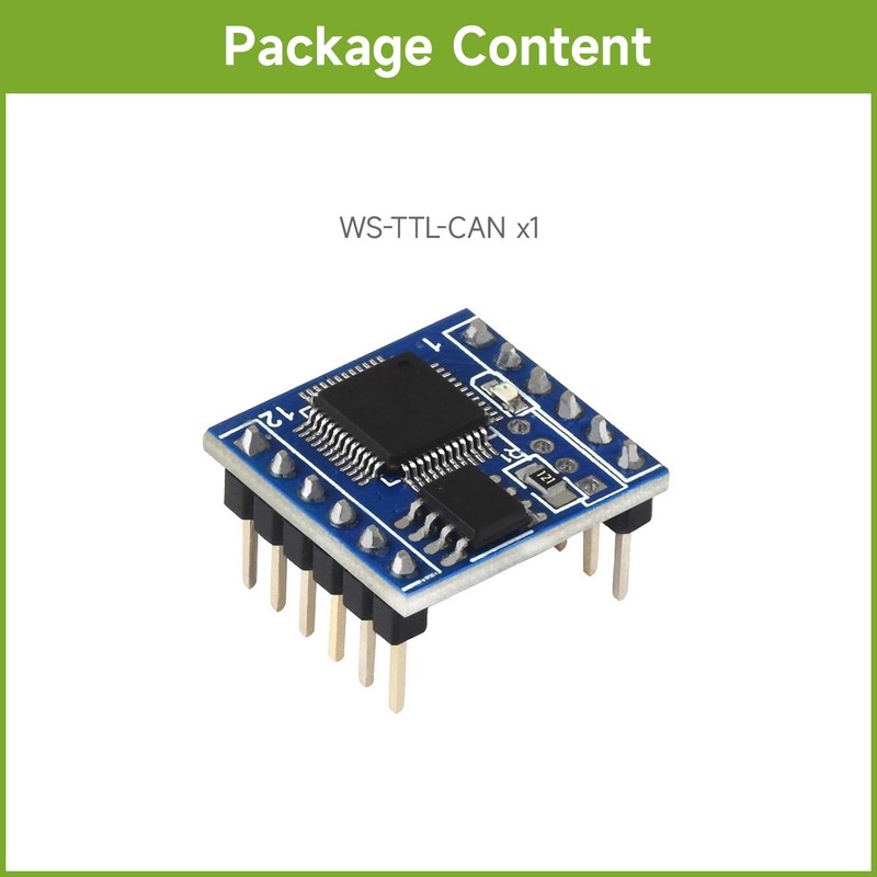 Waveshare TTL UART to CAN Mini Module, with TTL and