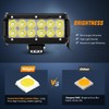 Nilight Led Light Bar 2PCS 36w 6.5Inch Spot Off Road