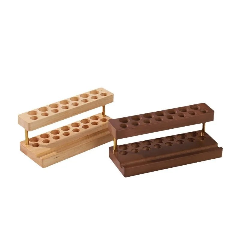 walnut wood desk organizer