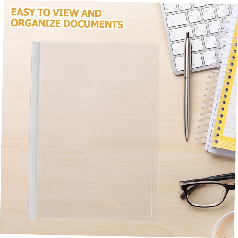 Operitacx 1set Folder Presentation Binder Report Covers with Sliding Bar