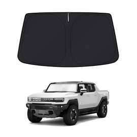 KUST Windshield Sun Shade for GMC Hummer EV 2022-2023 2024 2025 Window Shade Sun Visor Cover Foldable Blocks UV Rays Keep Your Car Cooler