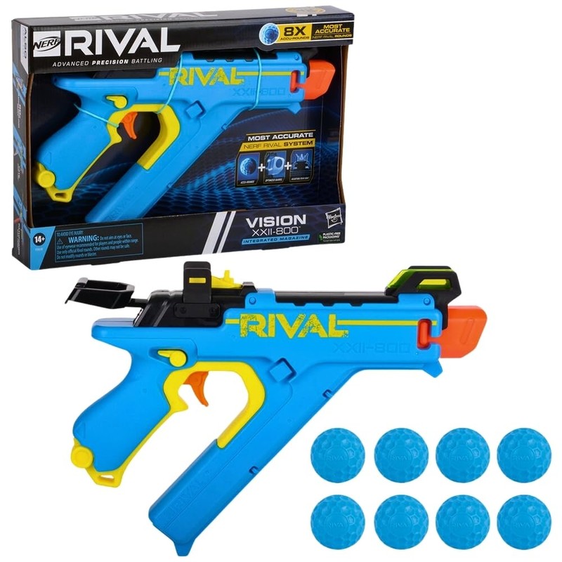 NERF Rival Vision XXII-800 Blaster, Most Accurate Rival System, Adjustable