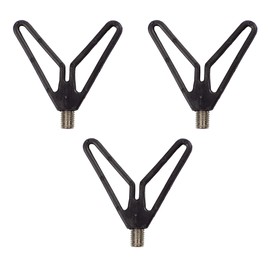 Zite Fishing Rod Rest Set of 3 - Rod Holder with Line Groove and V Shape - For Bank Sticks & Rod Pods