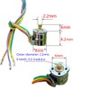 Abovehill 10 pair 8mm Micro Stepper Motor 2-Phase 4-Wire DC