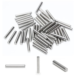 MroMax 50Pcs Dowel Pin, M3 x 20mm 304 Stainless Steel Cylindrical Dowel Pins, Shelf Support Pegs for Metal Devices, Furniture Installation and Wood Bunk Bed