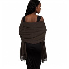 RUI VTRON Brown Scarf for Women Pashmina Shawls and Wraps for Evening Dresses Fall Winter Scarves
