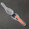 Storage transparent PP case for travel Transparent razor travel holder case 5ea