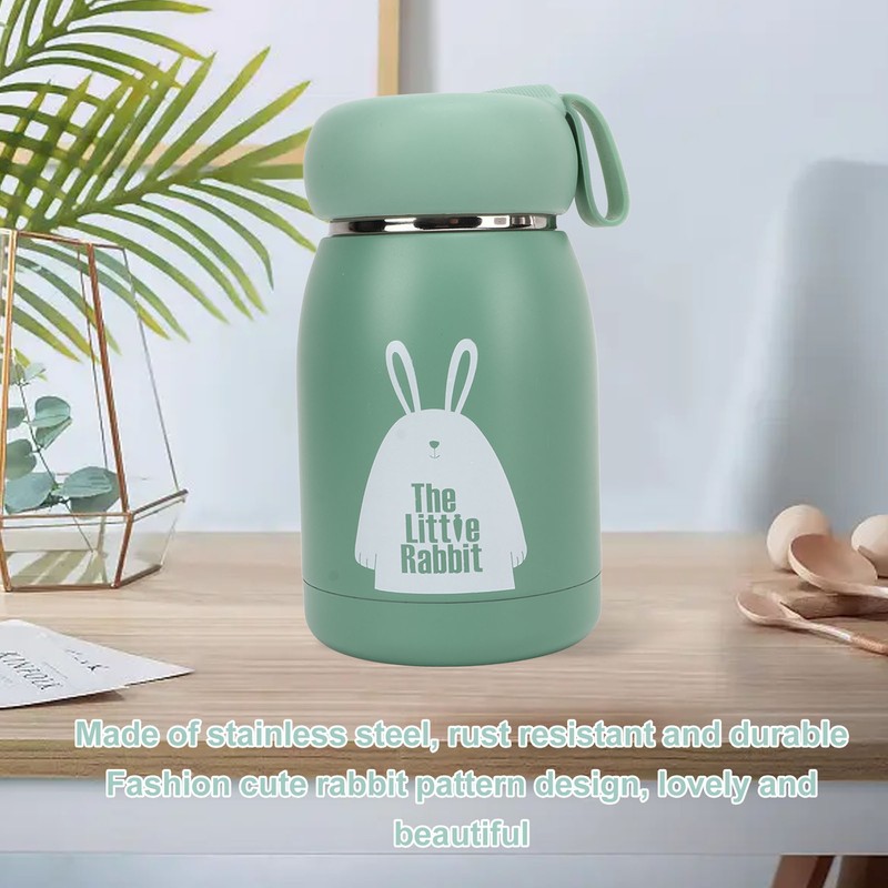 Children's Insulation Cup 12oz Double Wall Portable Rabbit Pattern Insulated