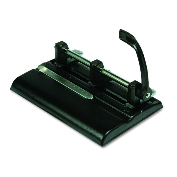 Martin Yale 1325B Master 3-Hole Paper Punch, 9/32" Punch Head Diameter, Punches Up To 40 Sheets of 20 Pound Bond Paper, Adjustable Head for 2-3 Hole Punching