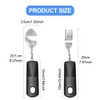 Ssiyiya 2Pcs Disability Aids Cutlery Sets Bendable Spoons Fork Easy