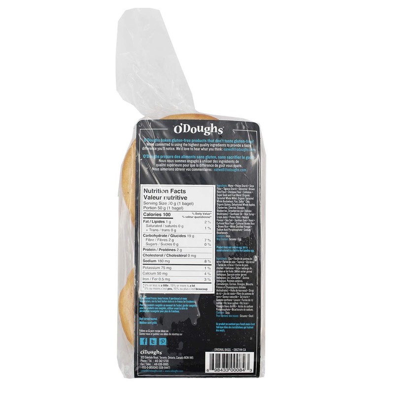 O'Doughs Thins - Original Bagels Presliced |10.6oz| Good Source of