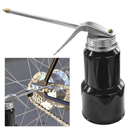 LHDOS Pump Oiler Can, 8OZ Capacity 250ML Oil Squirt Can with Handle, Pistol Oil Spray Can with 6" Metal Straight Spout for Most Cars, Motorcycles Applications