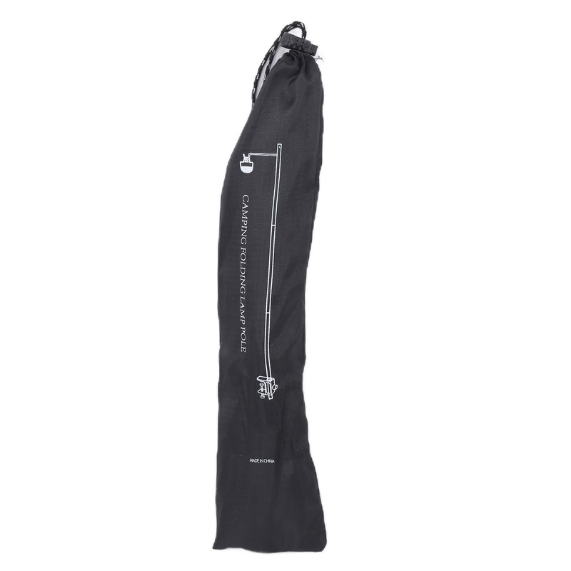 Camping Lantern Stand Aluminum Alloy Foldable Single Hook Lamp Pole