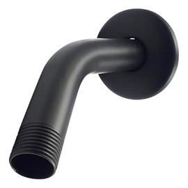 Brazo Y Chapeton Para Regadera 15cm Acero Inox Negro Rugo Negro Mate