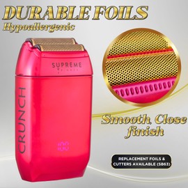 SUPREME TRIMMER - SB63 para Crunch STF602 (rosa) - Lámina hipoalergénica para peluqueros profesionales
