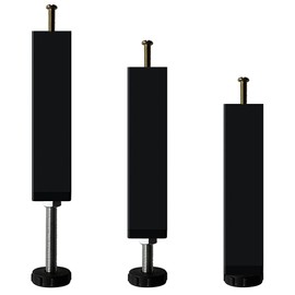 Metal Furniture Support Legs Adjustable Height Heavy Duty Bed Center Frame Slat feet risers for Queen/King Platform Bed Frame Replacement Parts 2PS (7.8" to 10.6")