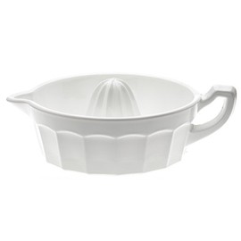 Reamer - Large Glass Grapefruit, Orange or Lemon Juicer - American Made - Mosser Glass USA (Milk)