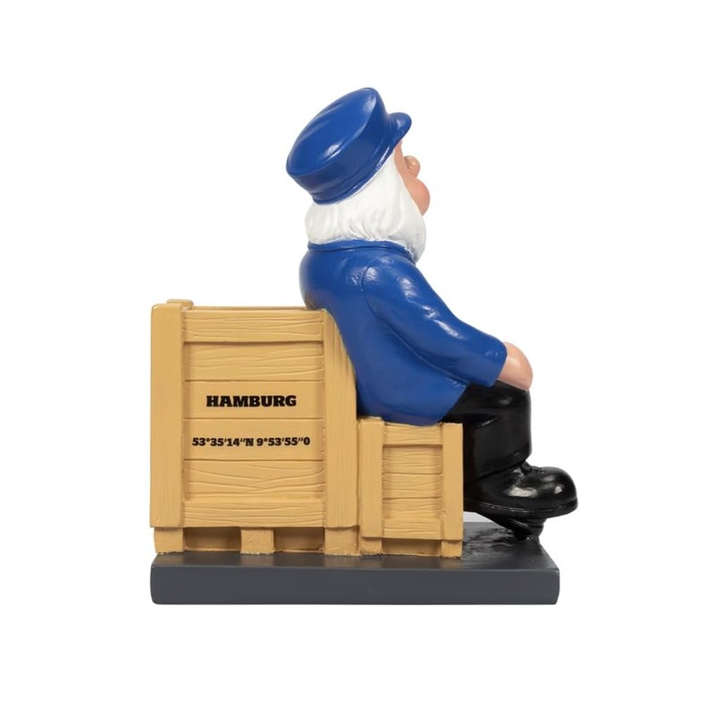 HSV Hamburger SV Garden Gnome Wooden Box Approx. 7.4 x