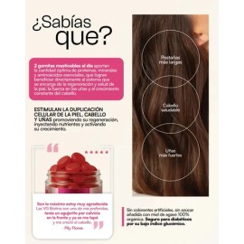 Pack 3 Botes Biotina+chlorella Uñas Cabello Piel Pestañas