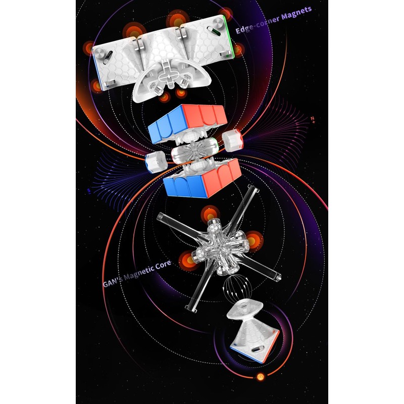 Bukefuno GAN 11 M Pro 3x3 Magnetic Speed Rubik's Cube,