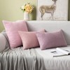 MIULEE Set of 2 Corduroy Cushion Covers, Decorative, Sofa Cushion,